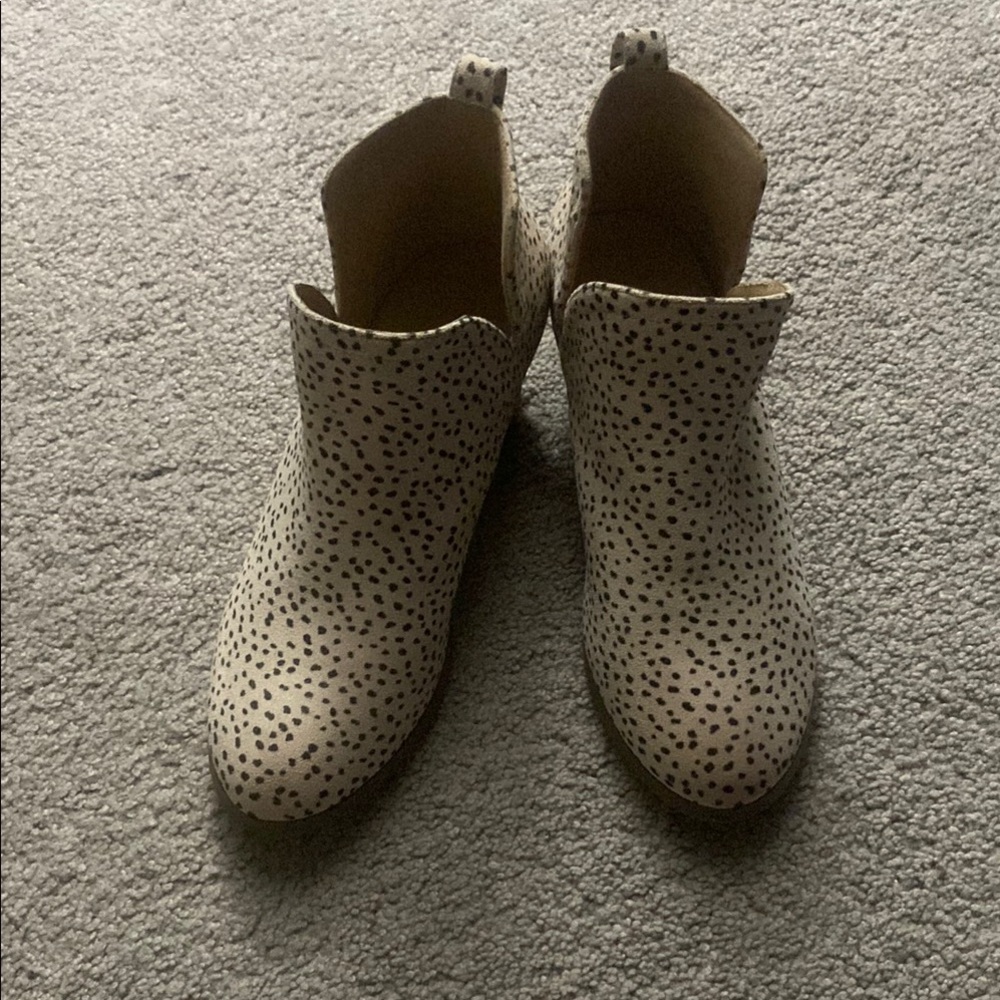 Spotted Ankle Boots
